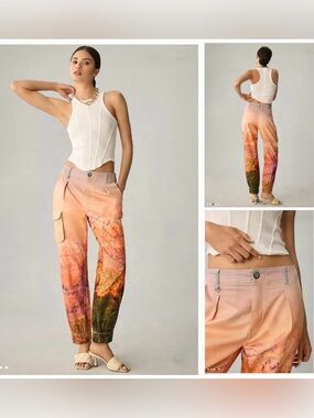 Pilcro Scenic Mountain Graphic print Ombre Relaxed fit Joggers